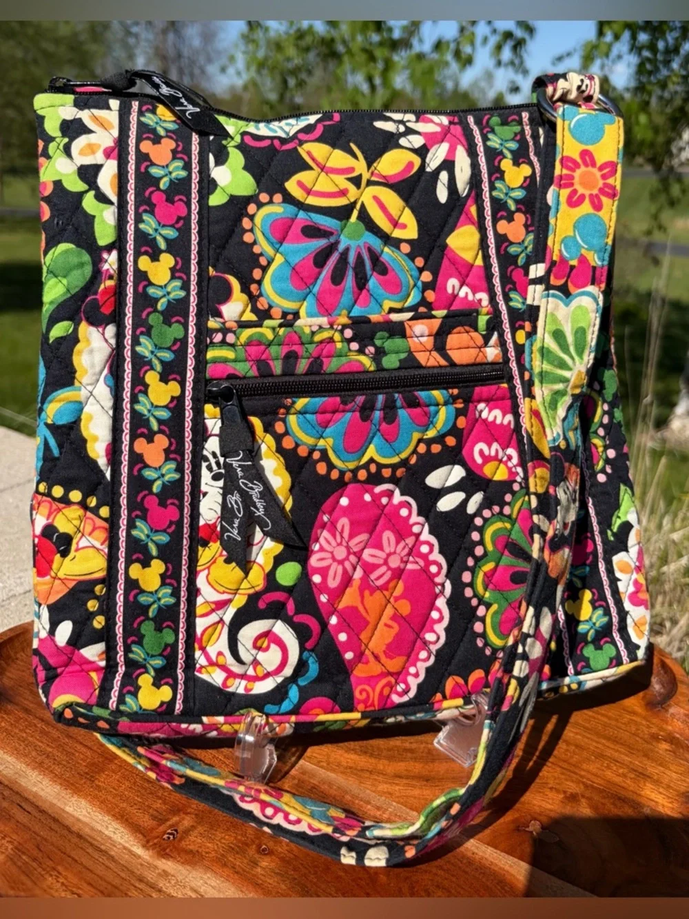 Disney Parks Vera Bradley Hipster Crossbody “Midnight with Mickey” Like New - Picture 17 of 17